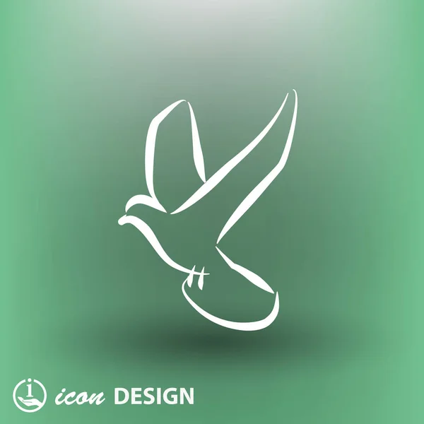 Pictogramme d'oiseau — Image vectorielle