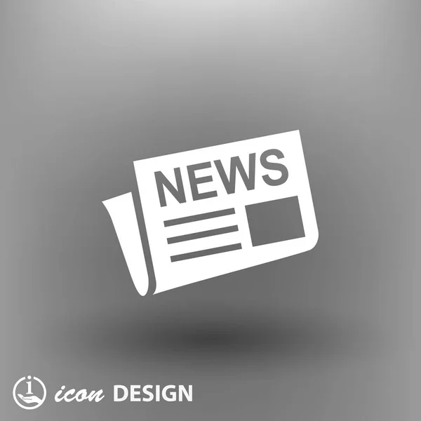 Noticias icono simple — Vector de stock