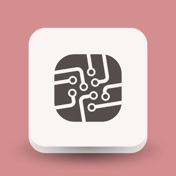 Ikona ikony koncepce obvodů — Stockový vektor