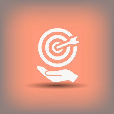 hedef simgesini oklu