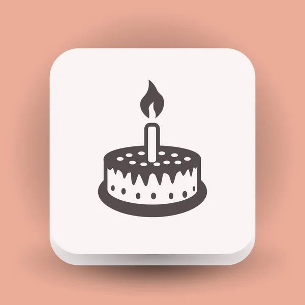 Pictogramme de l'icône du gâteau — Image vectorielle