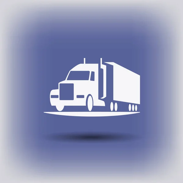 Pictograph van vrachtwagen pictogram — Stockvector