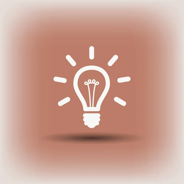 Idea light bulb icon — Stock Vector