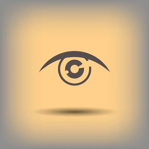 Icono de ojo simple — Vector de stock