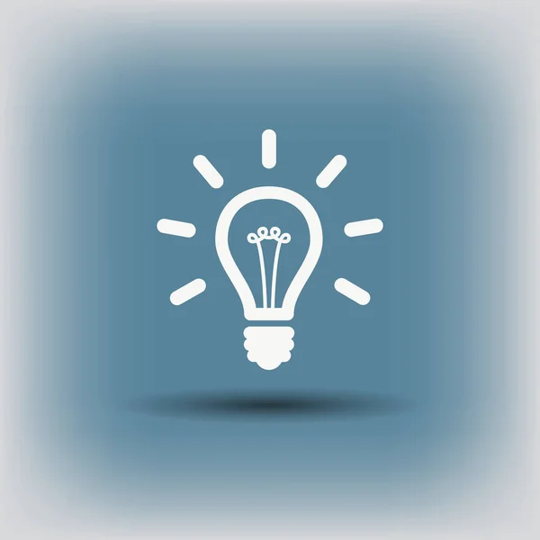 Idea light bulb icon — Stock Vector
