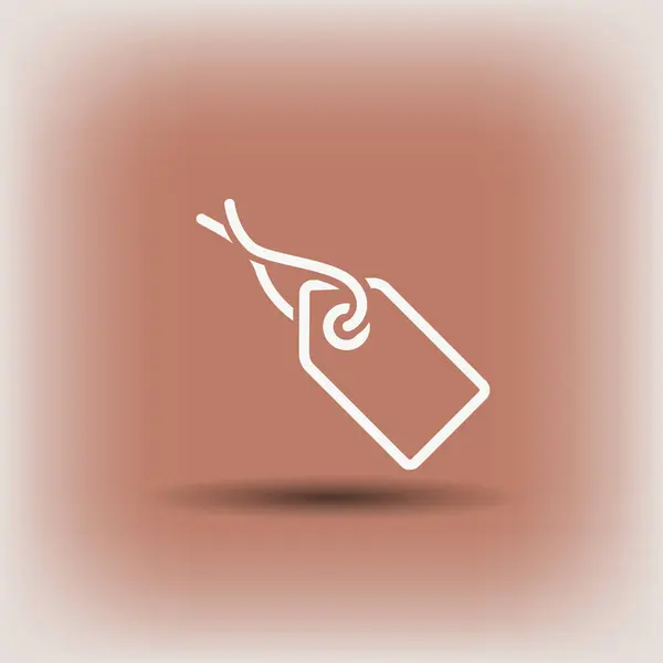Design dell'icona del tag — Vettoriale Stock