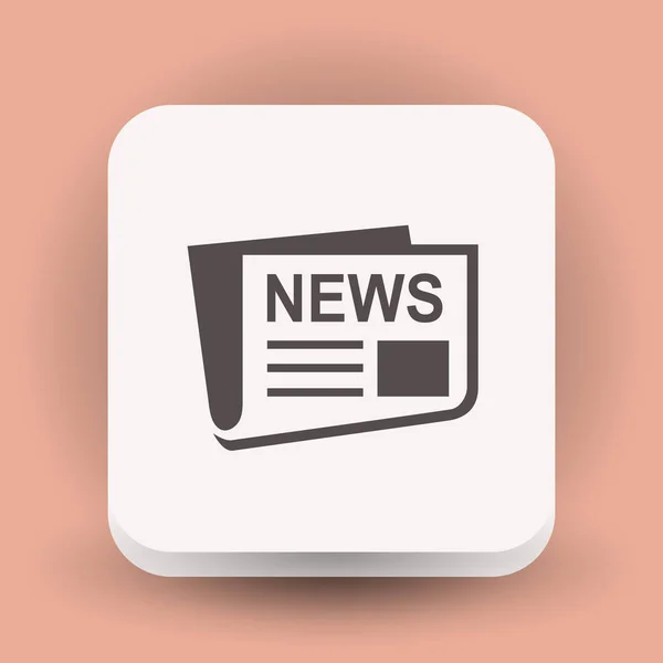 Diseño de icono de noticias — Vector de stock
