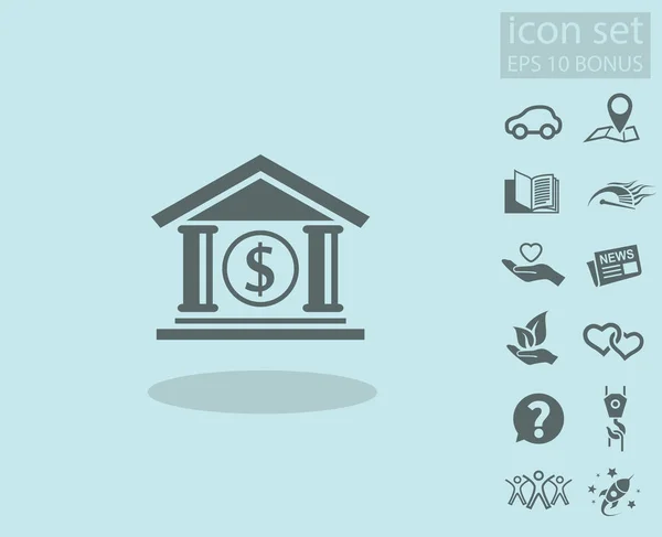 Conception de l'icône bancaire — Image vectorielle