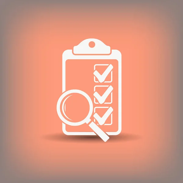 Checklist simple icon — Stock Vector