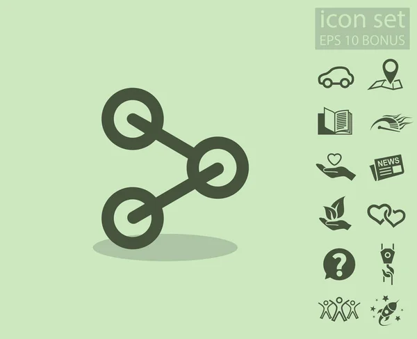 Ikona ikony sítě — Stockový vektor