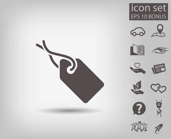 Conception de l'icône tag — Image vectorielle