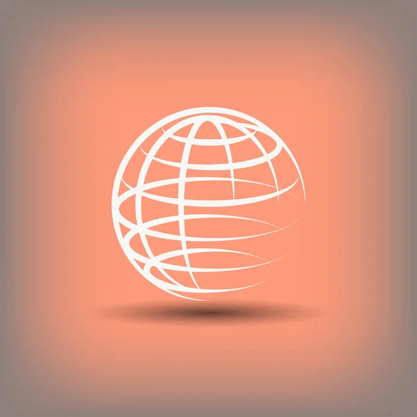 Design of globe icon — Stock Vector