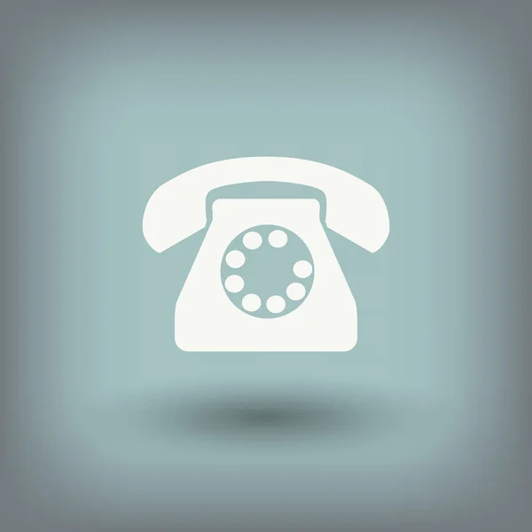 Altes Telefon-Symbol — Stockvektor