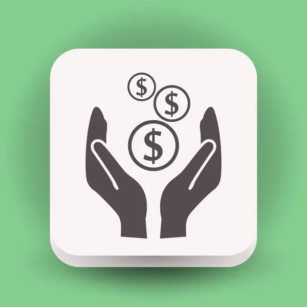 Design of money icon — Stock Vector