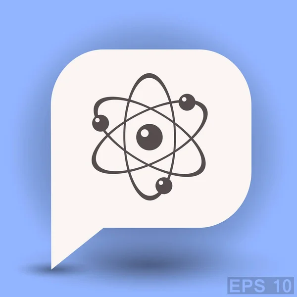 Atom egyszerű ikon — Stock Vector