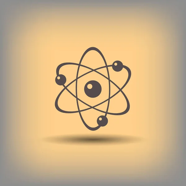 Atom jednoduchý ikona — Stockový vektor