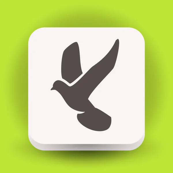 Дизайн иконки птицы — стоковый вектор
