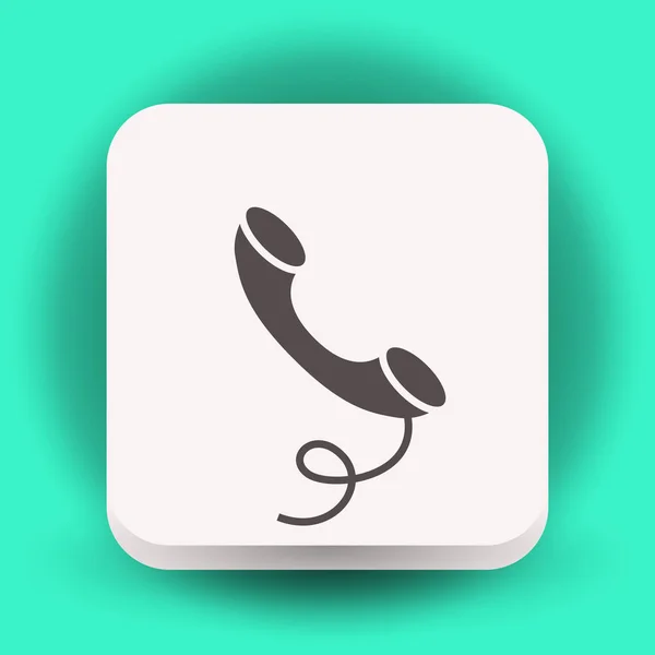 Oude zaktelefoon pictogram — Stockvector