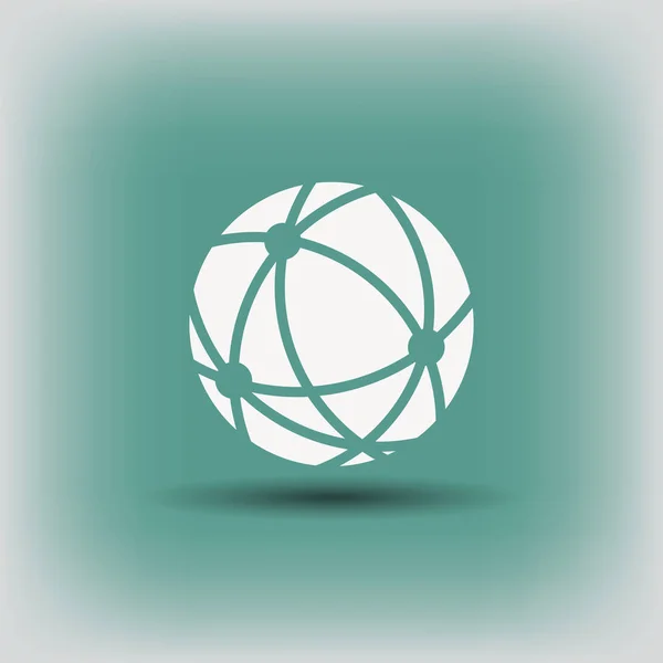 Design de l'icône Globe — Image vectorielle