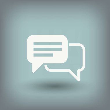 Sohbet basit simgesi