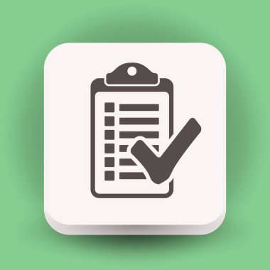 Denetim listesi basit simgesi