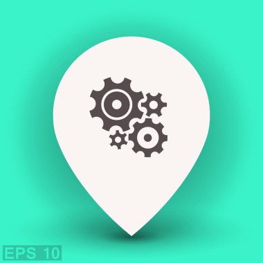 dişli simgesini tasarımını