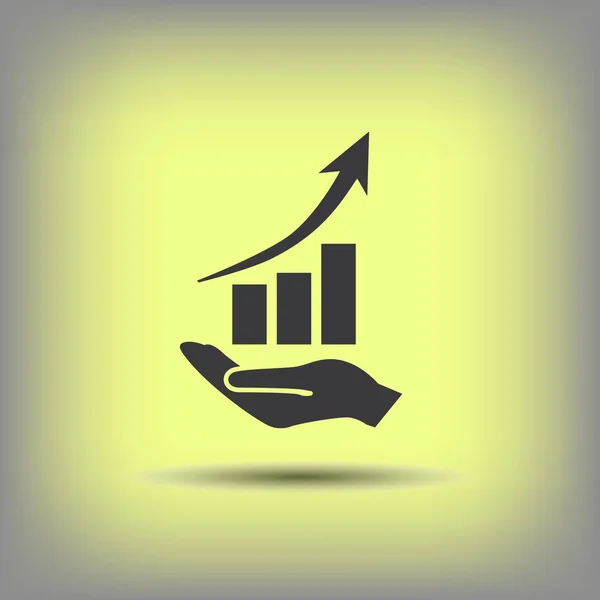 Wykres prostego ikonę — Wektor stockowy