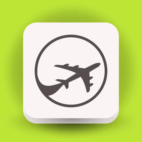Ícone de viagem aérea — Vetor de Stock