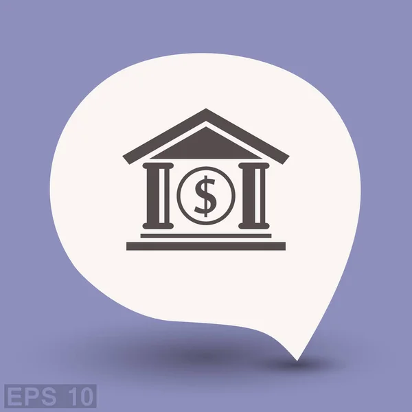 Σχεδιασμός της Τράπεζας εικονίδιο — Διανυσματικό Αρχείο