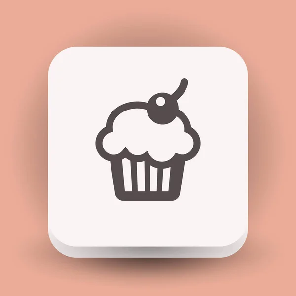 Pictograph av kaka-ikonen — Stock vektor