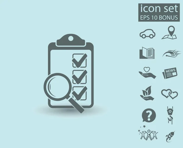 Checklist icône simple — Image vectorielle