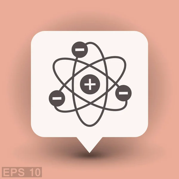 Atome icône simple — Image vectorielle