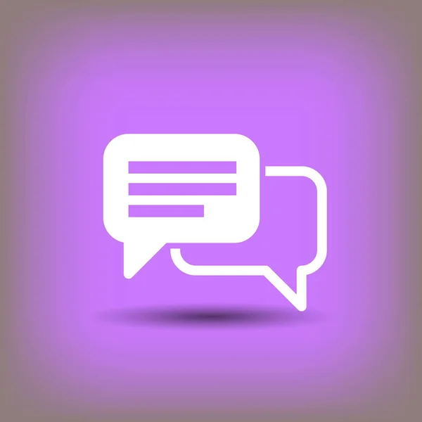 Chat Icono simple — Vector de stock