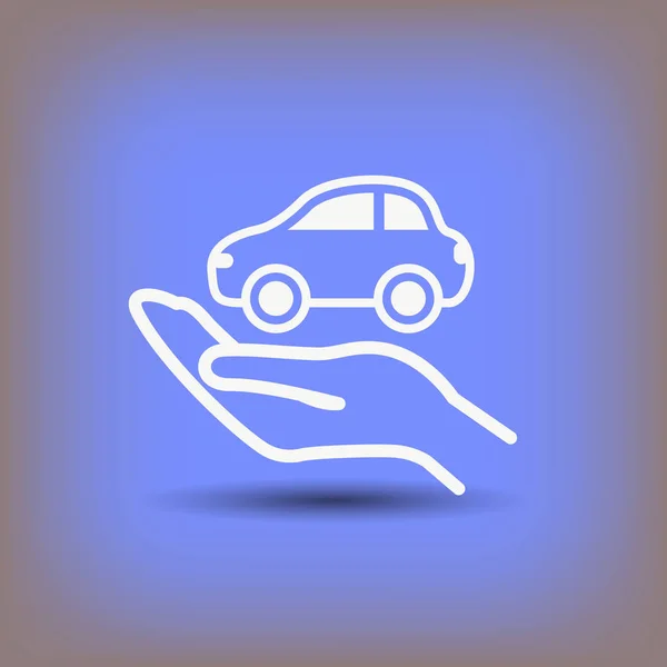 Diseño del icono del coche — Vector de stock