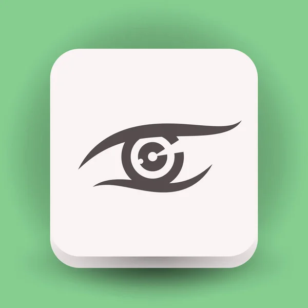 Einfaches Augensymbol — Stockvektor