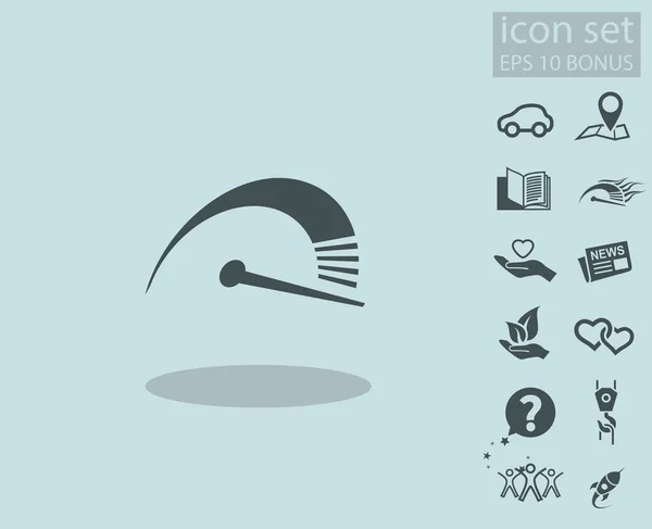 Design do ícone do velocímetro — Vetor de Stock