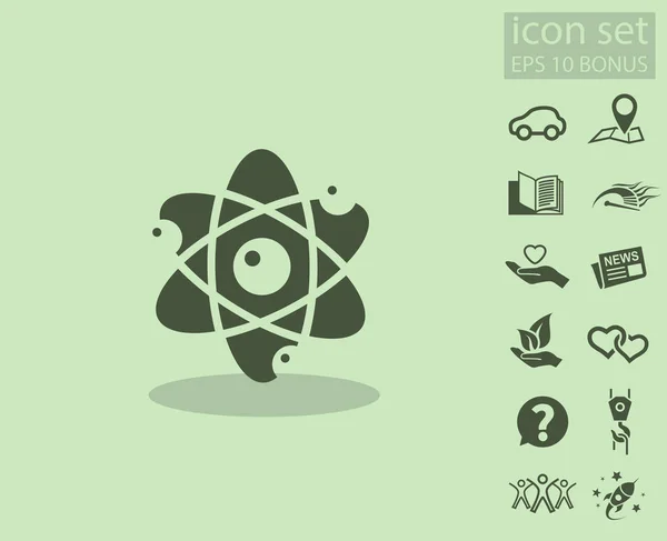 Atom アイコンの絵文字 — ストックベクタ