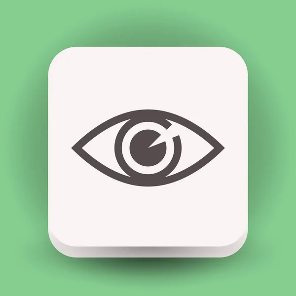 Ikona oka jednoduché — Stockový vektor