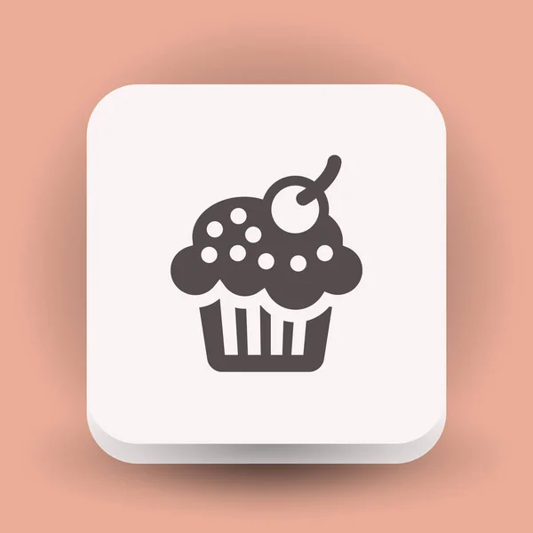 Pictograph of cake icon — Stock Vector