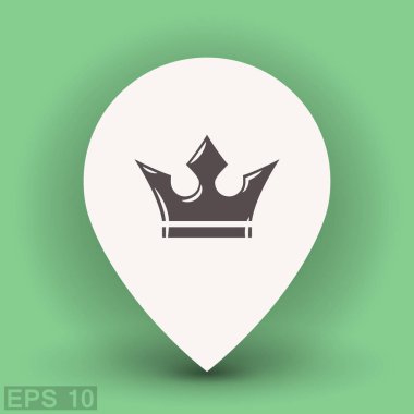 Konum işaretçisi taç