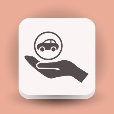 Tasarım araba simgesinin