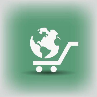 Alışveriş sepeti içinde Küre 