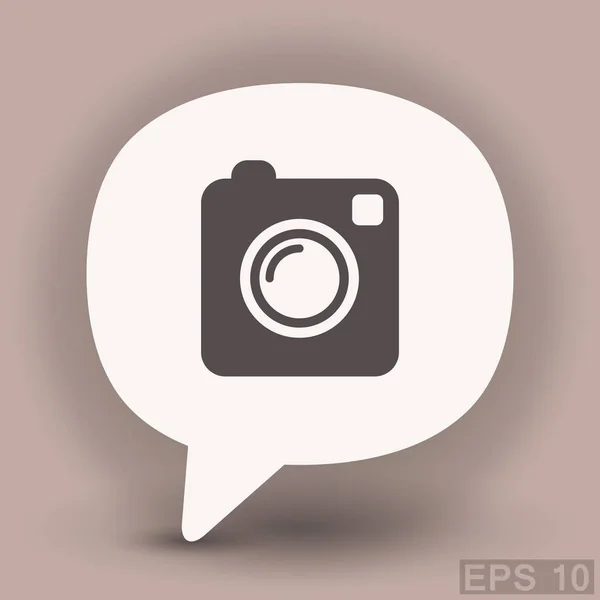 Pictograph van camera-icoontje — Stockvector