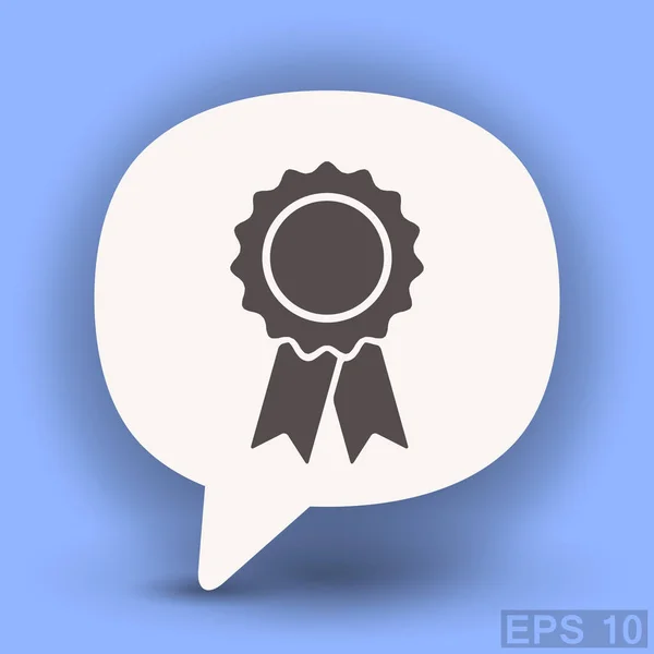 Pictograph van award badge — Stockvector