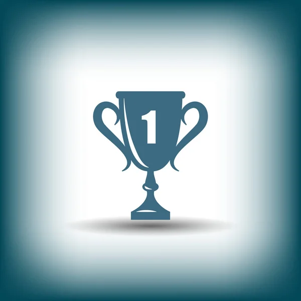 Coupe trophée première place — Image vectorielle