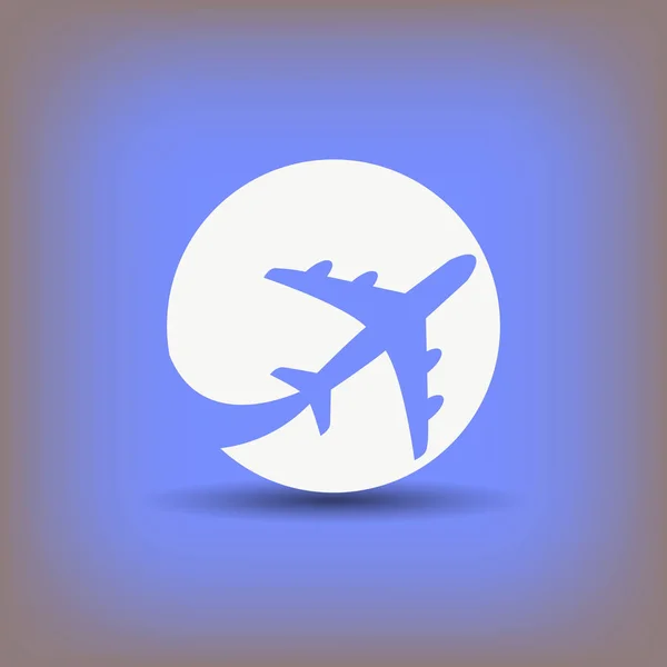 Simple airplane icon — Stock Vector