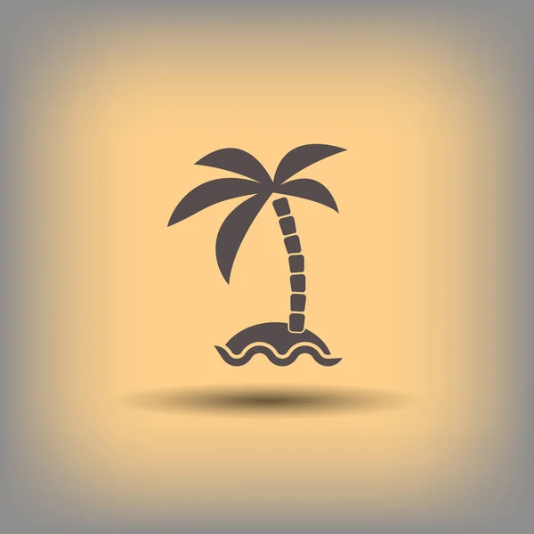 Pictograph van eiland pictogram — Stockvector