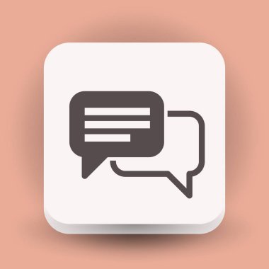 mesaj veya sohbet simgesi