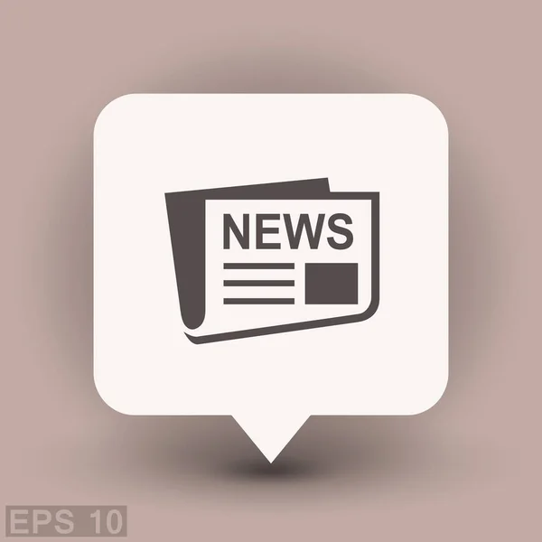 Design de ícone de notícias —  Vetores de Stock