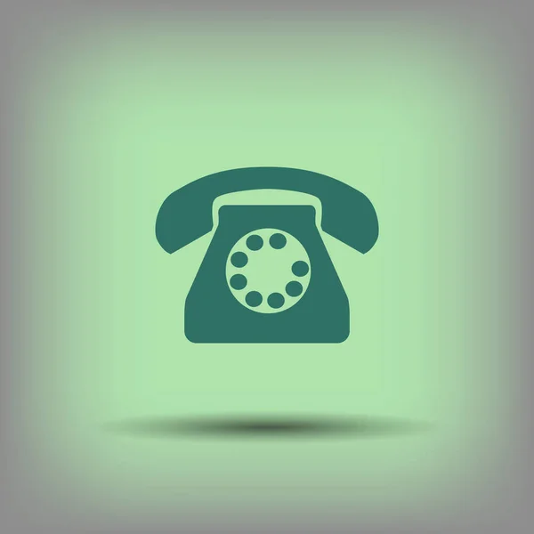 Old telephone icon — Stock Vector